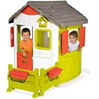Los mejores  - Smoby-Neo Casa infantil personalizable Jura Lodge II CON JARDÍN (810501)- multicolor- Talla Única